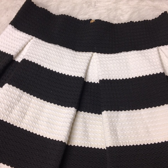 Textured Striped Skater Skirt - Picture 3 of 8